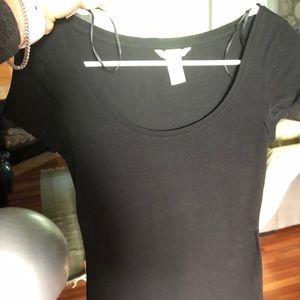 Body con black T-shirt dress